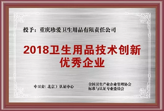 卫生用品技术创新优秀企业